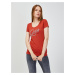 Red Women's T-Shirt Guess Bryanna - Women
