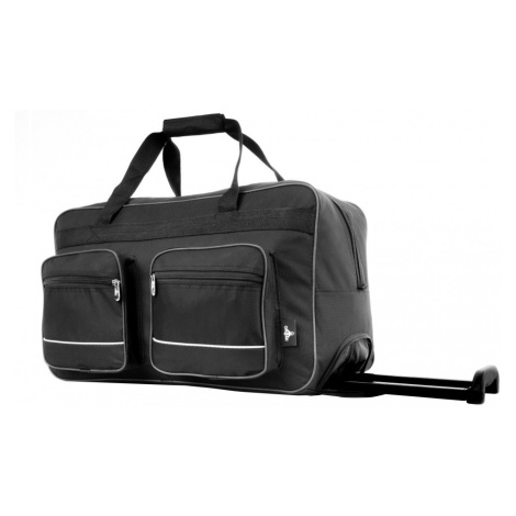 Čierna cestovná taška na kolieskach "Comfort" - veľ. L, XL