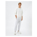 Koton Jogger Sweatpants with Lace Waist and Zipper Pocket Detail