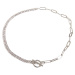 Venus Glittering Chain Necklace - Silver Color
