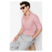 Trendyol Dusty Rose Slim Fit Shirt with Epaulets on Sleeves