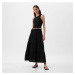 Sukňa GAP Pull On Gauze Maxi Skirt Black