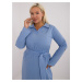 SVETLOMODRÉ BAVLNENÉ PLUS SIZE ŠATY LK-SK-509675.88-BLUE