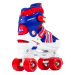 SFR Spectra Adjustable Children's Quad Skates - Blue / Red - UK:1J-4J EU:33-37 US:M2-5