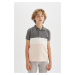 DEFACTO Boy's Pique Short Sleeve Polo T-Shirt