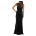 Spoločenské a plesové šaty krajkové dlhé luxusné CHARM'S Paris čierne - Čierna / - CHARM'S Paris