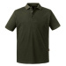 Olive Men's Polo Shirt Pure Organic Russell