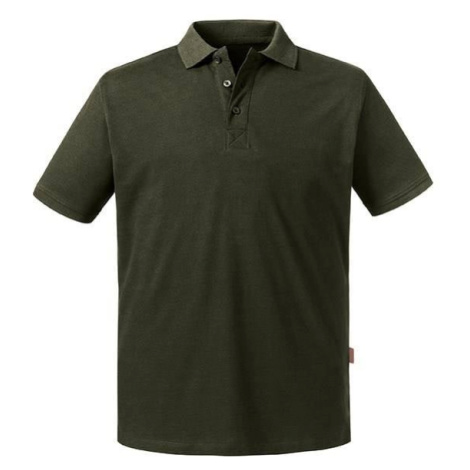 Olive Men's Polo Shirt Pure Organic Russell