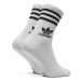 Adidas Súprava 6 párov vysokých ponožiek unisex 3-Stripes JE1828 Biela