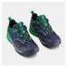 Detská turistická nepremokavá obuv Crossrock so suchým zipsom 28-34 zelená