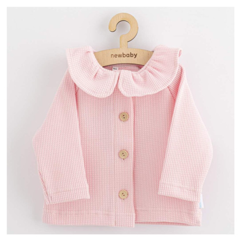 Dojčenský kabátik na gombíky New Baby Luxury clothing Laura ružový 92 , 20C54996