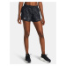 Čierne dámske vzorované kraťasy Under Armour UA Fly By 3'' Printed Shorts-BLK