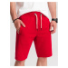 Ombre Men's short shorts with pockets - red