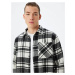 Koton Lumberjack Shirt Long Sleeve Pocket Detail Cotton Blend