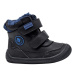 Chlapčenské zimné topánky Barefoot TARIK BLACK, Protetika, čierna