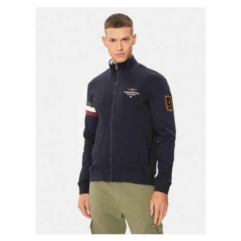 Aeronautica Militare Mikina 241FE1871P215 Tmavomodrá Regular Fit