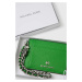 Kožené puzdro na karty MICHAEL Michael Kors dámsky, zelená farba