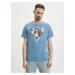 Light blue men's T-shirt Guess Blurri - Men