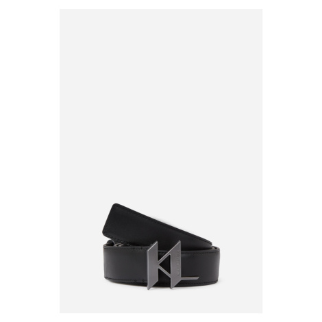 Opasok Karl Lagerfeld K/Plak Leather Belt H3.5 Black