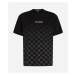 Tričko Karl Lagerfeld Monogram Degrade T-Shirt Black/White Check Monogram