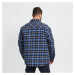 Urban Classics Plaid Quilted Shirt Jacket navy / modrá / béžová