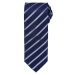 Premier Workwear Pásikavá kravata Sports Stripe - Tmavomodrá / kráľovská modrá