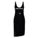 LaBellaMafia Každodenné šaty 22308 Čierna Slim Fit