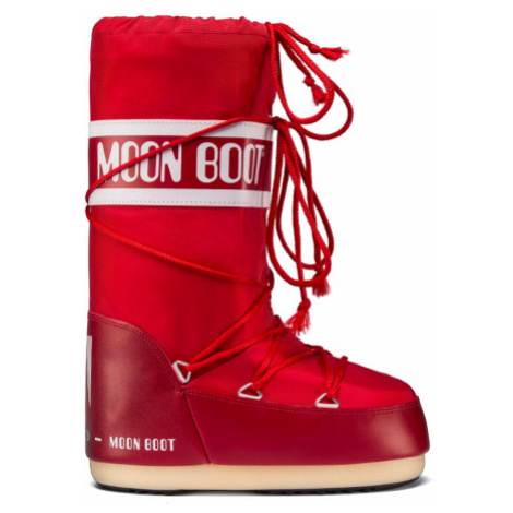 Dámske vysoké zimné topánky MOON BOOT ICON NYLON, 003 red