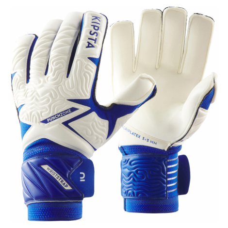 Brankárske rukavice F500 Viralto bielo-modré KIPSTA