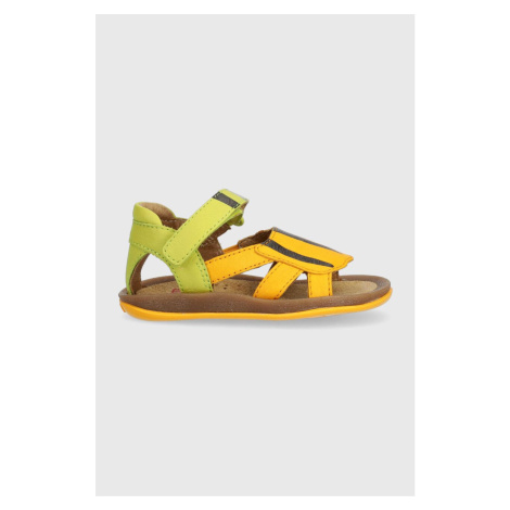 Detské kožené sandále Camper oranžová farba