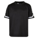 Boys' Oversized Stripes Mesh Tee Black