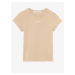 Béžové dámske tričko s potlačou Calvin Klein