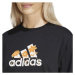 adidas FLOWER PACK BADGE OF SPORT TEE Dámske tričko, čierna, veľkosť