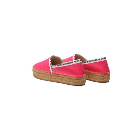 LOVE MOSCHINO Espadrilky JA10323G1GJH0604 Ružová