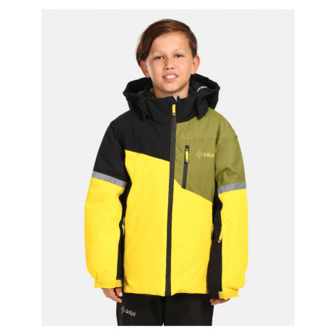Boys' ski jacket Kilpi FERDEN-JB Yellow