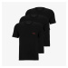 Tričko Hugo Boss Crew Neck Cotton T-Shirt 3-Pack Black L