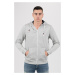 Tommy Jeans Mikina - TOMMY HILFIGER TJM ORIGINAL ZIP HOODIE sivá