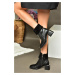 Fox Shoes R241049109 Black Women's Thick Heeled Boots