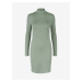 Light Green Sheath Dress with Stand-Up Collar Pieces New Tanno - Women