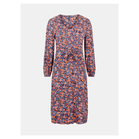 Blue and Pink Floral Dress with Ties Pieces Lubbie - Women
