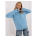 Light blue women's turtleneck