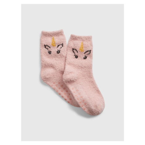 Ružové dievčenské vzorované ponožky GAP