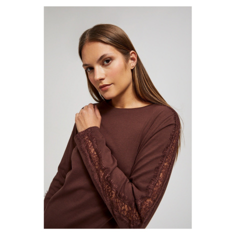 Blouse with lace on the sleeves Moodo