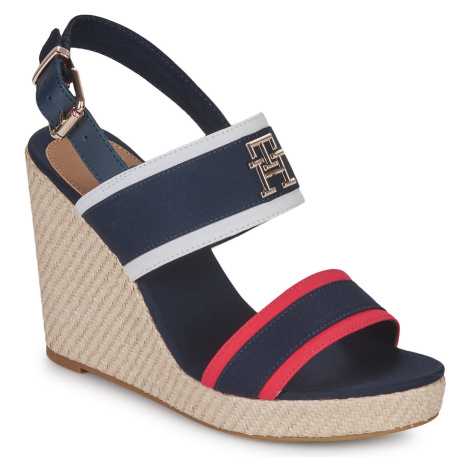 Tommy Hilfiger  RWB FEMININE WEDGE  Sandále Námornícka modrá