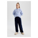 DEFACTO Girl's Carrot Fit Velvet Sweatpants