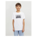 Jack&Jones Junior Tričko Steel 12249633 Biela Standard Fit