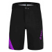 MONTON Cyklistické nohavice krátke bez trakov - BAM MTB - fialová/čierna