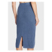 Guess Puzdrová sukňa W3RD78 Z2QA0 Modrá Slim Fit