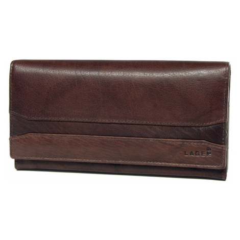 Lagen Dámska peňaženka kožená W-2025 Hnedá