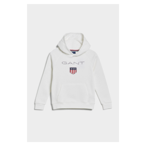 MIKINA GANT SHIELD HOODIE EGGSHELL